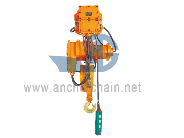 BDB Tipi Patlamaya Dayanıklı Elektrikli Zincirli Vinç (Tipi Çalıştırın)