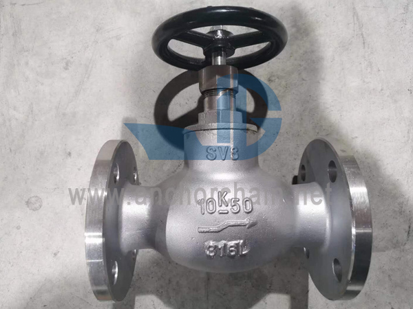 JIS F 7409 16K SCS16 Paslanmaz Çelik Vidalı Çek Glob Vanalar